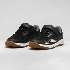 Handbalschoenen Voor Kinderen H100 Met Klittenband -Mode Geest Verkoop handbalschoenen voor kinderen h100 met klittenband zwart wit 3