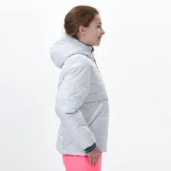 WEDZE Heel Warme En Waterdichte Gewatteerde Ski-jas Voor Kinderen 180 Warm 23 WEDZE Heel Warme En Waterdichte Gewatteerde Ski-jas Voor Kinderen 180 Warm -Mode Geest Verkoop heel warme en waterdichte gewatteerde ski jas voor kinderen 180 warm grijs 3