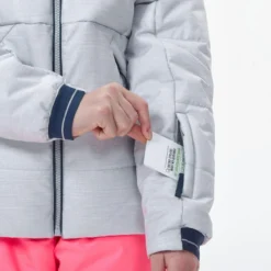 WEDZE Heel Warme En Waterdichte Gewatteerde Ski-jas Voor Kinderen 180 Warm 24 WEDZE Heel Warme En Waterdichte Gewatteerde Ski-jas Voor Kinderen 180 Warm -Mode Geest Verkoop heel warme en waterdichte gewatteerde ski jas voor kinderen 180 warm grijs 4