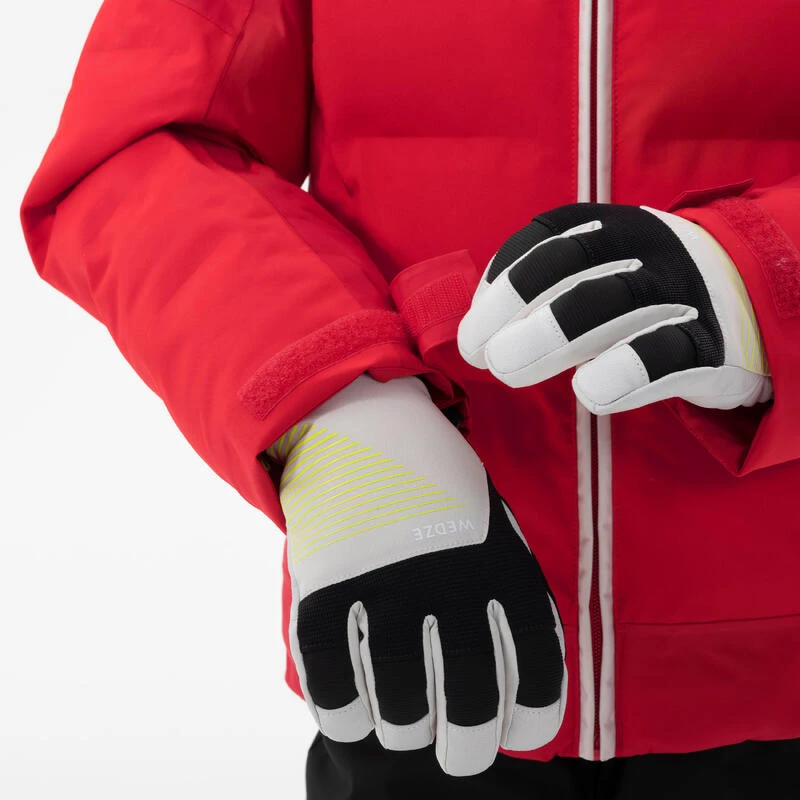 WEDZE Warme En Waterdichte Ski-jas Voor Kinderen 580 WARM Grijs/koraal 9 WEDZE Warme En Waterdichte Ski-jas Voor Kinderen 580 WARM Grijs/koraal - Afbeelding 9