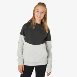Hoodie Voor Kinderen 500 Ademend Katoen Gemêleerd