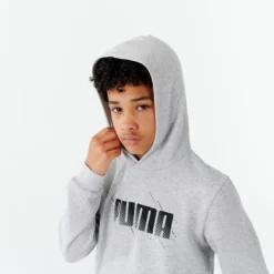 Puma Hoodie Voor Kinderen Grijs Met Opdruk -Mode Geest Verkoop hoodie voor kinderen grijs met opdruk 2