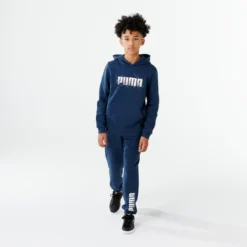 Puma Hoodie Voor Kinderen Marineblauw Met Opdruk -Mode Geest Verkoop hoodie voor kinderen marineblauw met opdruk 3