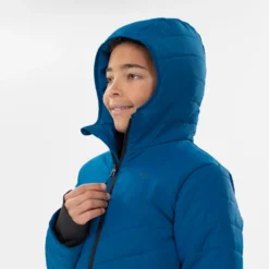 Quechua Hybride Gewatteerde Wandeljas Kinderen 7-15 Jaar -Mode Geest Verkoop hybride gewatteerde wandeljas blauw kinderen 7 15 jaar 4