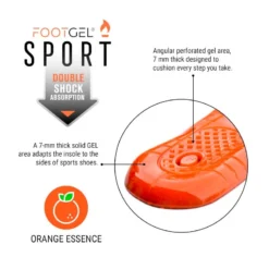 Inlegzolen MultiSport - Sinaasappel Geur - Oranje -Mode Geest Verkoop inlegzolen multisport sinaasappel geur oranje 3