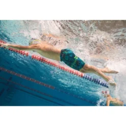 Jammer Zwemshort Voor Jongens 500 First All Mask -Mode Geest Verkoop jammer zwemshort voor jongens fiti all map blauw geel 5