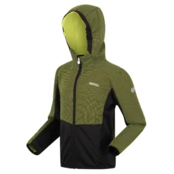 Regatta Junior Highton Wandelfleece Met Volledige Rits Voor Kinderen - Felgroen