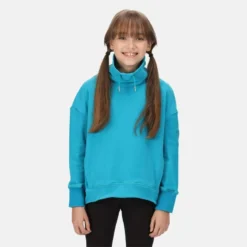 Regatta Junior Laurden Overhead Wandelfleece Voor Kinderen - Middenturquoise -Mode Geest Verkoop junior laurden overhead wandelfleece voor kinderen middenturquoise 4