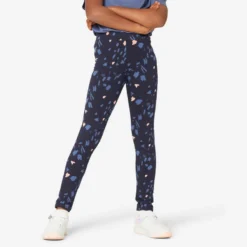 Decathlon Katoenen Legging Voor Meisjes 500 Met Print