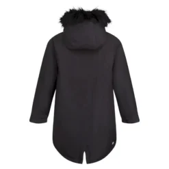 Regatta Kinderen/Kinderen Adelyn Waterdichte Parka (Zwart) -Mode Geest Verkoop kinderenkinderen adelyn waterdichte parka zwart 1