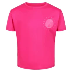 Regatta Kinderen/Kinderen Alvarado VI Zonsopgang Tshirt (Roze Fushion)
