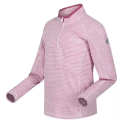 Regatta Kinderen/Kinderen Berley Half Zip Top Met Lange Mouwen (Fuchsia) -Mode Geest Verkoop kinderenkinderen berley half zip top met lange mouwen geurige sering 2