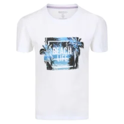 Regatta Kinderen/Kinderen Bosley V Beach Tshirt (Wit)
