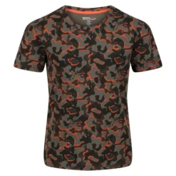 Regatta Kinderen/Kinderen Bosley V Camo Tshirt (Druivenblad)