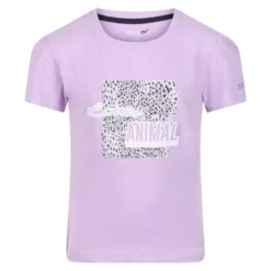 Regatta Kinderen/Kinderen Bosley V Grafisch Print TShirt (Pastel Lila)
