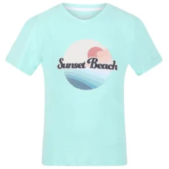 Regatta Kinderen/Kinderen Bosley V Sunset Tshirt (Aruba Blauw)