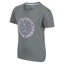 Regatta Kinderen/Kinderen Bosley VBloem Tshirt (Balsem Groen) -Mode Geest Verkoop kinderenkinderen bosley vbloem tshirt balsem groen 3