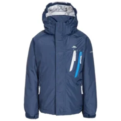 TRESPASS Kinderen/Kinderen Specifiek Waterdicht Gewatteerd Jasje (Marine)