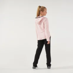 Puma Kinderhoodie Met Rits Roze Met Print -Mode Geest Verkoop kinderhoodie met rits roze met print 2