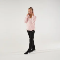Puma Kinderhoodie Met Rits Roze Met Print -Mode Geest Verkoop kinderhoodie met rits roze met print 3