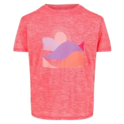 Regatta Kinder/Kids Alvarado VI Marl TShirt (Neon Peach)