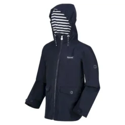 Regatta Kinder/Kids Belladonna Waterdicht Jasje (Marine) -Mode Geest Verkoop kinderkids belladonna waterdicht jasje marine 2