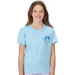 Regatta Kinder/Kids Bosley V Bedrukt Tshirt (Poederblauw)