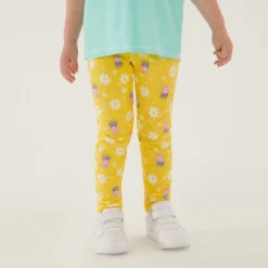 Regatta Kinder/Kids Daisy Peppa Pig Legging (Set Van 2) (Maïs Geel/Navy) -Mode Geest Verkoop kinderkids daisy peppa pig legging set van 2 mais geelnavy 2