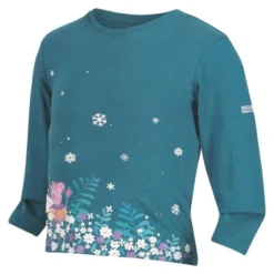 Regatta Kinder/Kids Peppa Pig Gebloemd Tshirt Met Lange Mouwen (Gulfstream) -Mode Geest Verkoop kinderkids peppa pig gebloemd tshirt met lange mouwen gulfstream 3