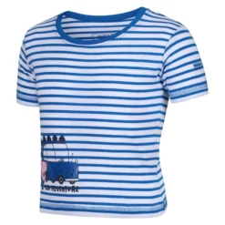 Regatta Kinder/Kids Peppa Pig Gestreept Tshirt Met Contrast (Keizerlijk Blauw/Wit) 8 Regatta Kinder/Kids Peppa Pig Gestreept Tshirt Met Contrast (Keizerlijk Blauw/Wit) -Mode Geest Verkoop kinderkids peppa pig gestreept tshirt met contrast keizerlijk blauwwit 3
