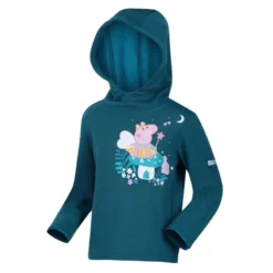 Regatta Kinder/Kids Peppa Pig Paddestoel Hoodie (Gulfstream) -Mode Geest Verkoop kinderkids peppa pig paddestoel hoodie gulfstream 3