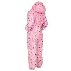 Regatta Kinder/Kinderen Printed Splat II Hooded Regenpak (Zoete Sering) -Mode Geest Verkoop kinderkinderen printed splat ii hooded regenpak zoete sering 2