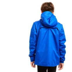 Kipsta Regenjas Voor Voetbal Kinderen T500 -Mode Geest Verkoop kinderregenjas voor voetbal t500 blauw 2