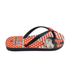 Kinderstrand Teenslippers Brasileras Zwart Rubber Zolen -Mode Geest Verkoop kinderstrand teenslippers brasileras zwart rubber zolen 2