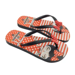Kinderstrand Teenslippers Brasileras Zwart Rubber Zolen