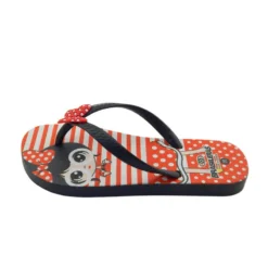 Kinderstrand Teenslippers Brasileras Zwart Rubber Zolen -Mode Geest Verkoop kinderstrand teenslippers brasileras zwart rubber zolen 3
