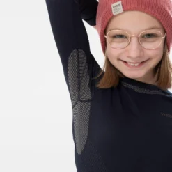 WEDZE Kinderthermoshirt Voor Skiën 580 I-Soft -Mode Geest Verkoop kinderthermoshirt voor skien bl 500 i soft naadloos blauwzand 14