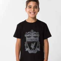 Liverpool FC Liverpool Logo T-shirt Kids - Zwart -Mode Geest Verkoop liverpool logo t shirt kids zwart 3