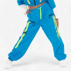 Losse Broek Voor Commercial Streetdance Sabrina Lonis Meisjes Blauw