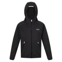Regatta Maxwell Marl Soft Shell Jas Voor Kinderen/Kinderen (Zwart)