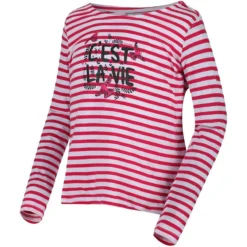 Regatta Meisjes Carmella II Gestreept Tshirt Met Lange Mouwen (Hertogin Roze) -Mode Geest Verkoop meisjes carmella ii gestreept tshirt met lange mouwen hertogin roze 3