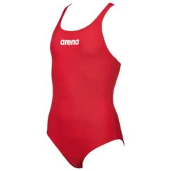 Arena Meisjes Solid Swim Pro Badpak - Rood / Wit