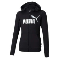 Meisjes Sweatshirt Puma ESS+ Logo Full-Zip TR G