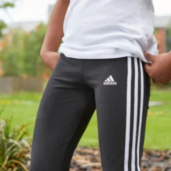 ADIDAS Meisjeslegging 3 Strepen Zwart -Mode Geest Verkoop meisjeslegging 3 strepen zwart 13