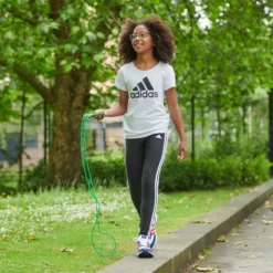 ADIDAS Meisjeslegging 3 Strepen Zwart -Mode Geest Verkoop meisjeslegging 3 strepen zwart 9