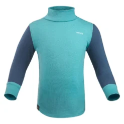 WEDZE Merino Thermoshirt Voor Peuters MERIWARM -Mode Geest Verkoop merino thermoshirt voor peuters meriwarm turquoise 1