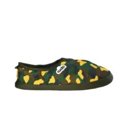 Nuvola Unisex Slippers In Groen Met Rubberen Zool