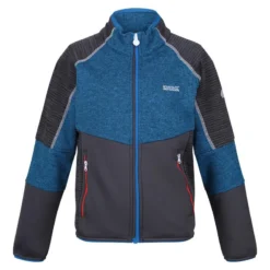 Regatta Oberon V Wandelfleece Met Volledige Rits Voor Kinderen - Blauw -Mode Geest Verkoop oberon v wandelfleece met volledige rits voor kinderen blauw 2