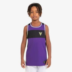 Omkeerbare Basketbal Tank Top Kinderen T500R