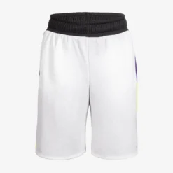 Omkeerbare Basketbalshort Voor Kinderen SH500R -Mode Geest Verkoop omkeerbare basketbalshort voor kinderen sh500r witpaars 8